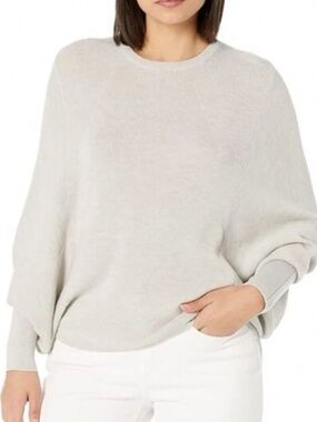 Club Monaco Gizal Dolman Pullover Sweater | 100% Wool | Heather Grey | Small